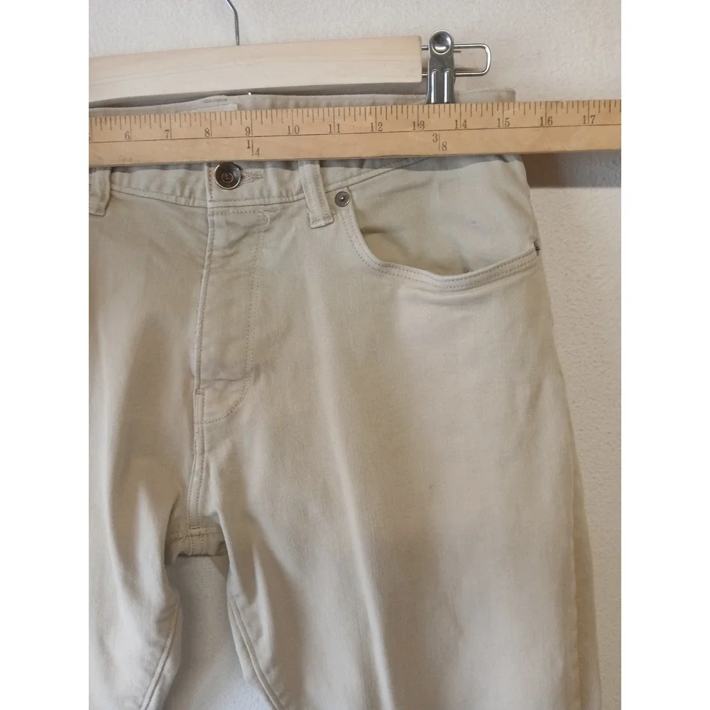 Todd snyder stretch 5 pocket jeans khaki size 31 x 30 flaw